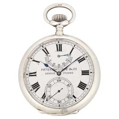 Pre-owned Patek Philippe Silver Deck Chronometer In Multi