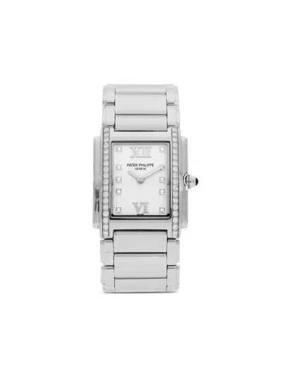 Pre-owned Patek Philippe Twenty 4 25mm In Silver
