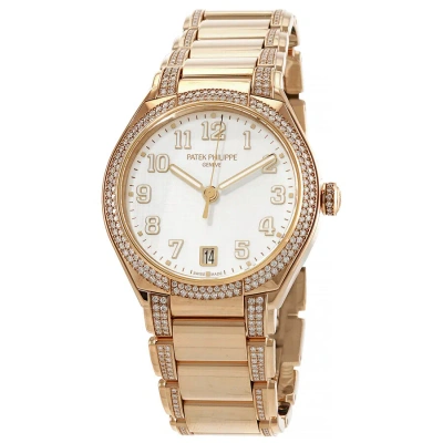 Patek Philippe Twenty 4 Automatic Diamond Silver Dial Ladies Watch 7300/1201r-001 In Gold