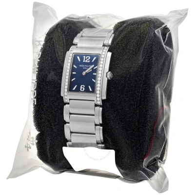 Patek Philippe Twenty-4 Quartz Diamond Blue Dial Ladies Watch 4910-1200a-001