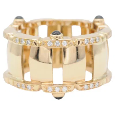 Pre-owned Patek Philippe Twenty~4 Ring With Diamonds And Cabochon-cut Sapphires In Multi