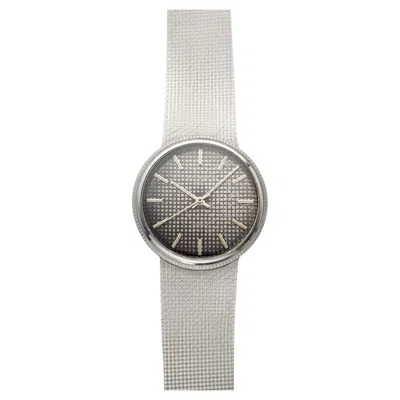Pre-owned Patek Philippe Vintage 1970s  Calatrava 3563-3 18k Wg Auto Gubelin Dial 35 Mm In Multi