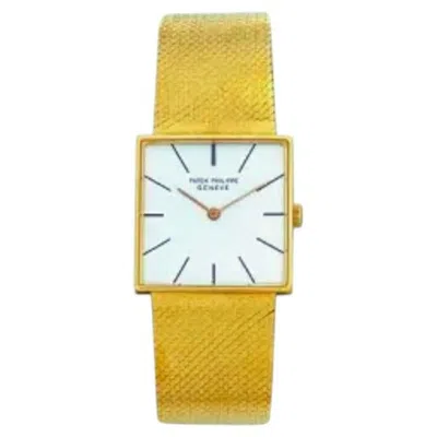 Pre-owned Patek Philippe Vintage  18k Gold Dress Watch With Integrated Mesh, 26 Mm In Multi
