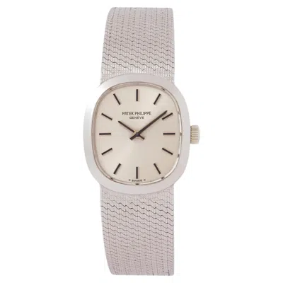 Pre-owned Patek Philippe Vintage  Ellipse Model 4132 18 Karat White Gold