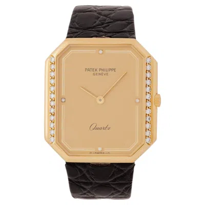 Pre-owned Patek Philippe Vintage  Gondolo Model 3894j 18 Karat Yellow Gold Watch