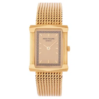 Pre-owned Patek Philippe Vintage  Les Grecques Model 4731/2 18 Karat Yellow Gold Watch