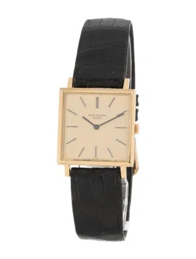 Pre-owned Patek Philippe Vintage Square Dress Watch In Multicolor