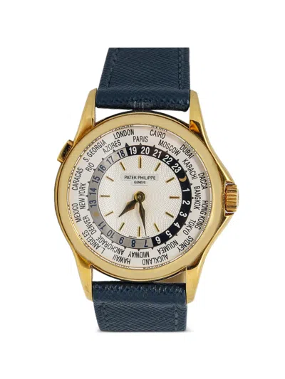 Pre-owned Patek Philippe World Time 37mm Watch In White
