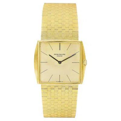 Pre-owned Patek Philippe Yellow Gold 18k Wristwatch 1960s