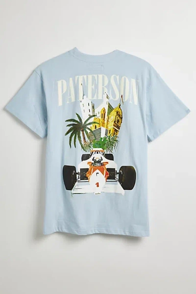 Paterson Monaco Prix Tee In Light Blue, Men's At Urban Outfitters