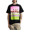 Paterson Palm Springs Court Graphic T-shirt In Black