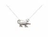 Patience Brewster Women's Little Alligator Necklace In Silver In Metallic