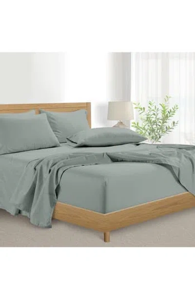 Patina Vie Maison 1000 Thread Count Egyptian Cotton 6-piece Sheet Set In Green
