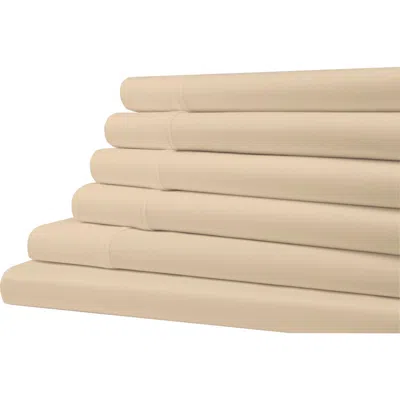Patina Vie Maison 1500 Thread Count 6-piece Sheet Set In Linen