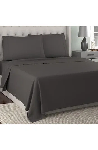 Patina Vie Maison 300 Thread Count Organic Cotton Percale Sheet Set In Gray