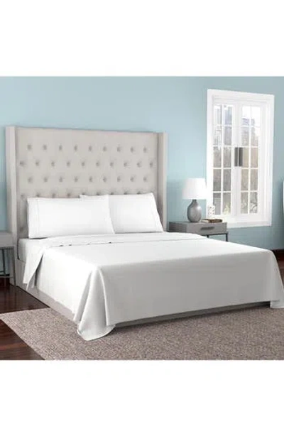 Patina Vie Maison 300 Thread Count Organic Cotton Percale Sheet Set In White