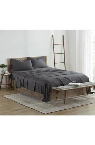 Patina Vie Maison 300 Thread Count Viscose Sheet Set In Brown
