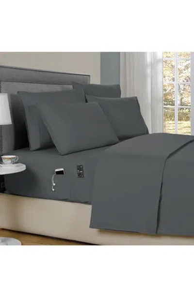 Patina Vie Maison 6-piece Smart Sheet Set In Gray