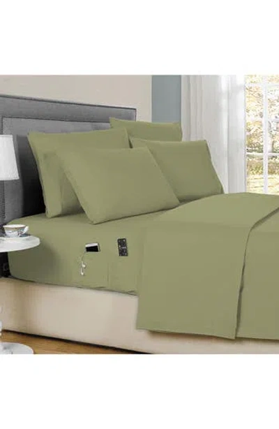 Patina Vie Maison 6-piece Smart Sheet Set In Sage