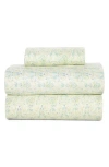 Patina Vie Maison Caelia Patterned Sheet Set In Green