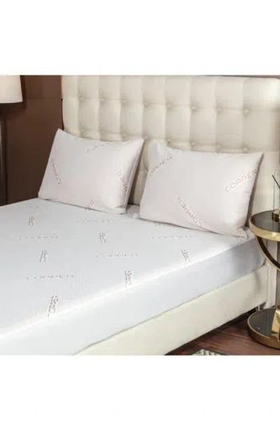 Patina Vie Maison Copper Infused Mattress Topper In White