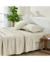 Patina Vie Maison Leiea Pre Washed Printed Sheet Set In Neutral