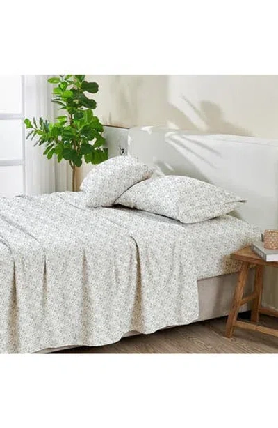 Patina Vie Maison Leiea Prewashed Microfiber Sheet Set In Gray