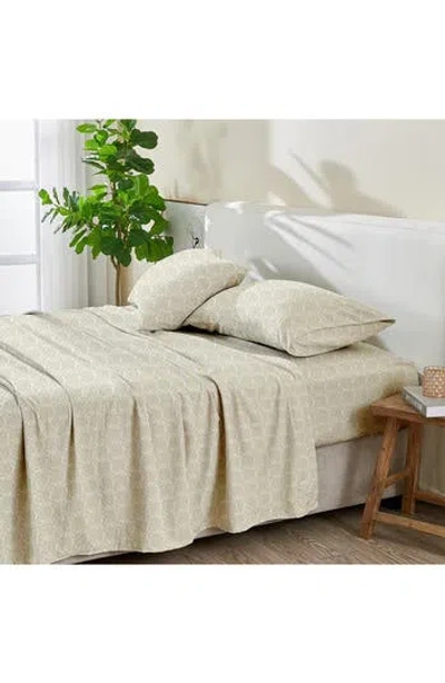 Patina Vie Maison Leiea Prewashed Microfiber Sheet Set In Neutral