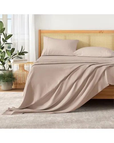Patina Vie Maison Pre-washed Ultra-soft Solid Bed Sheet Set