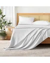 Patina Vie Maison Pre-washed Ultra-soft Solid Bed Sheet Set In White