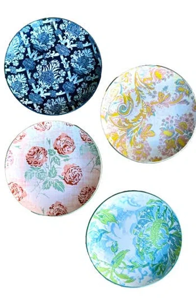 Patina Vie Maison Set Of 4 Assorted Appetizer Plates