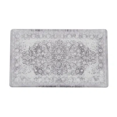 Patina Vie Maison Vintage Medallion Anti Fatigue Kitchen Mat And Runner In Ivory;gray
