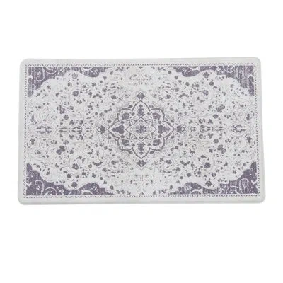 Patina Vie Maison Vintage Medallion Anti Fatigue Kitchen Mat And Runner In Ivory;gray