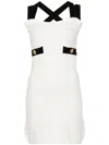 Patou Crossed Straps Mini Dress