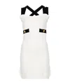 Patou Crossed Straps Mini Dress In White