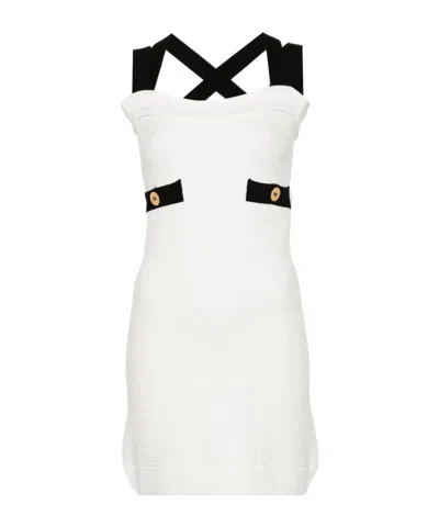 PATOU PATOU CROSS STRAP MINI DRESS