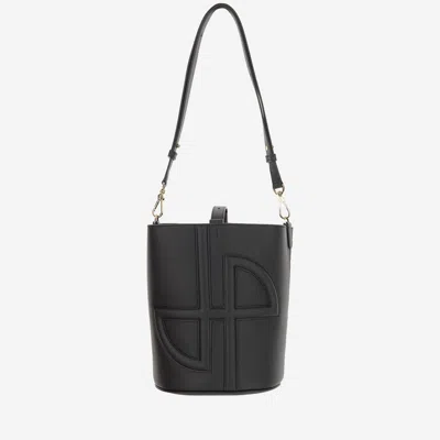 Patou Small Jp Bucket Bag In Black
