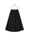 Patou A-line Midi Skirt In Black