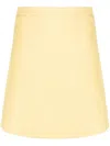Patou A-line Mini Skirt In Yellow