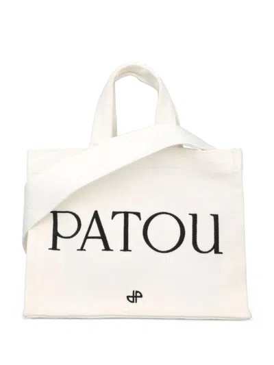 PATOU PATOU SMALL TOTE BAG,AC0440076001W 001W WHITE