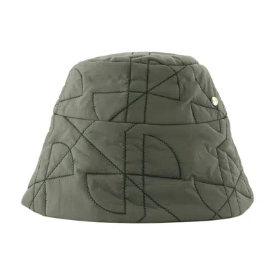 Patou Ac0760188754b Quilted Synthetic Bucket Hat In Green