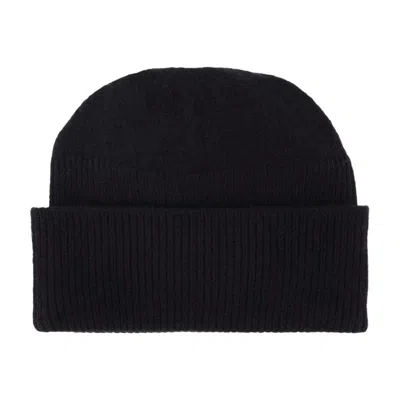 Patou Ac0788041999b Wool Ribbed Beanie In Black