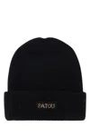Patou Logo Ribbed Wool Beanie
