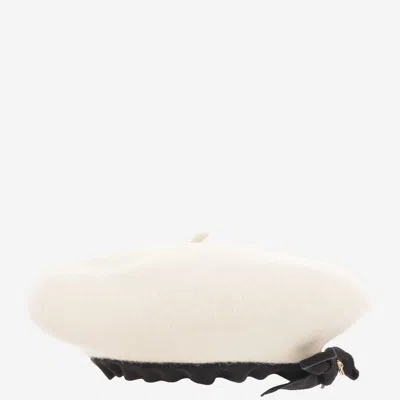Patou Ac1120235 Wool Beret In Cream