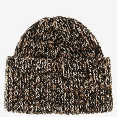 Patou Ac1558101 Wool And Cashmere Knit Beanie In Multicolor