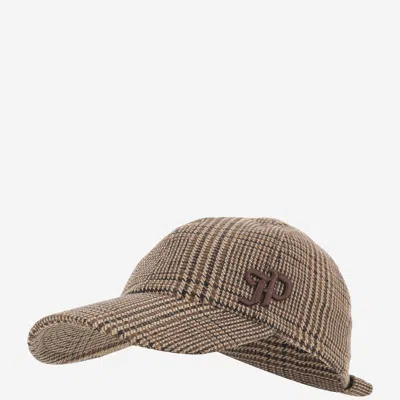 Patou Ac1650262 Tweed Bow-detail Baseball Cap In Multi