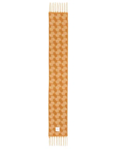 Patou Alpaca Blend "jp" Scarf In Beige