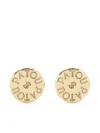 Patou Ancient Coins Circular Stud Earrings In Metallic