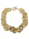 Patou Vintage Coin Chain Necklace In Golden