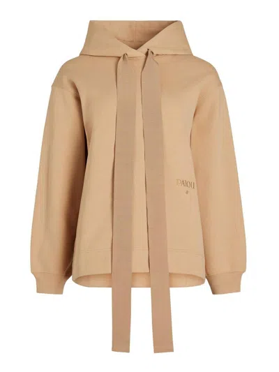 Patou Archive Organic-cotton Hoodie In Beige